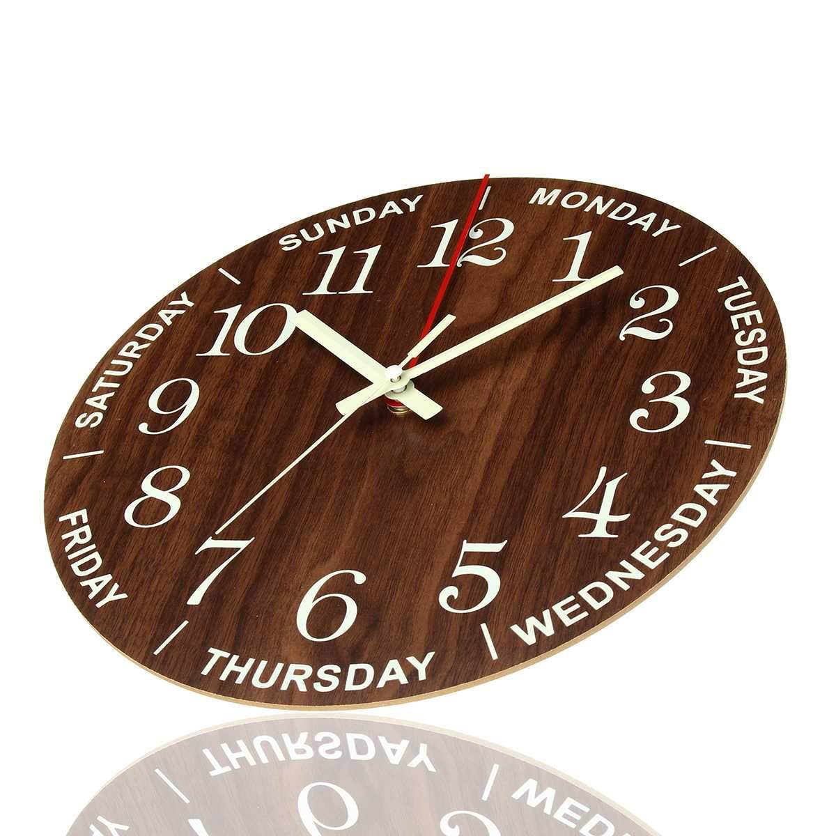 12 Inch Luminous Wall Clocks Home Decor Bedroom Decor