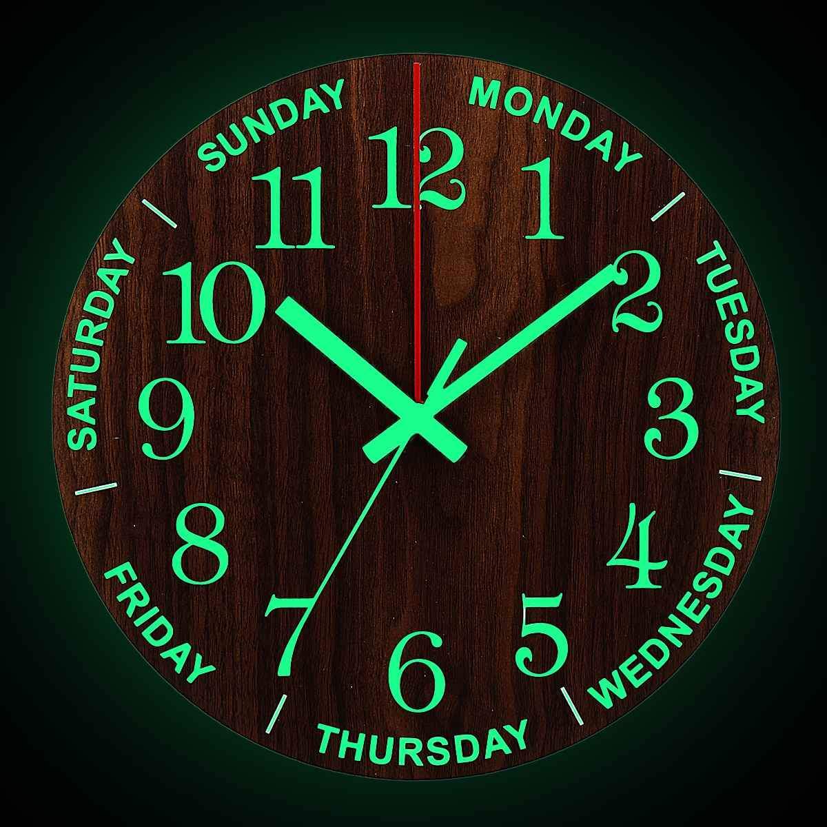 12 Inch Luminous Wall Clocks Home Decor Bedroom Decor