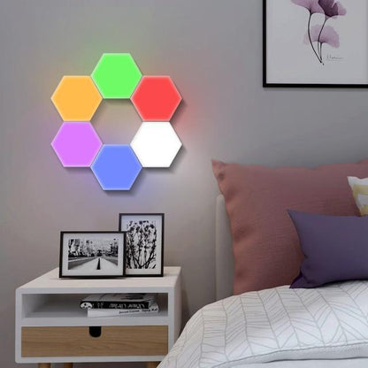 Modular Hexagonal Led Lamps Touch Sensitive