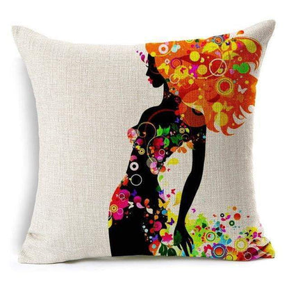 Floral Animal Tree of Life Bird Back Home Decorative Throw Pillow Cover