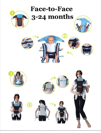 Multifunctional Front Facing Baby Infant Carrier Backpack