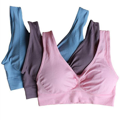 Value pack 3pcs Seamless Push Up Bra Wireless Underwear