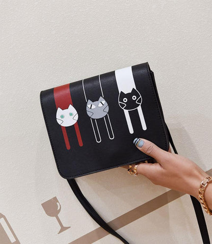 Cute Cats Shoulder Flap Bag