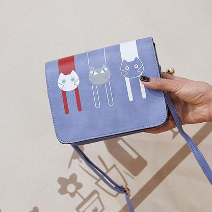 Cute Cats Shoulder Flap Bag