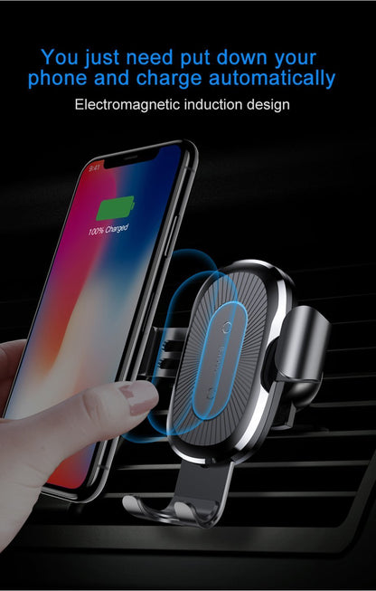 2-IN-1 Car Vent Phone Holder & Wireless Charger