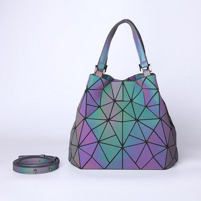 Multiple-Style Glow in Dark Premium Quality Designer Luminous Geometric Shoulder Handbag For Women