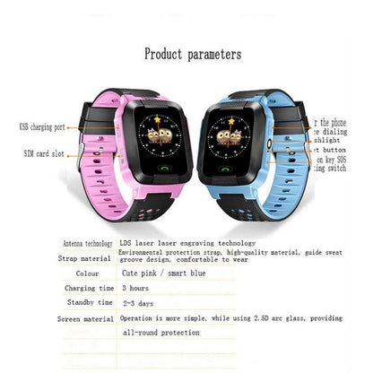 Kids GPS Tracker Smart Watch With Camera