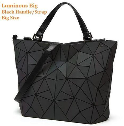 Multiple-Style Glow in Dark Premium Quality Designer Luminous Geometric Shoulder Handbag For Women