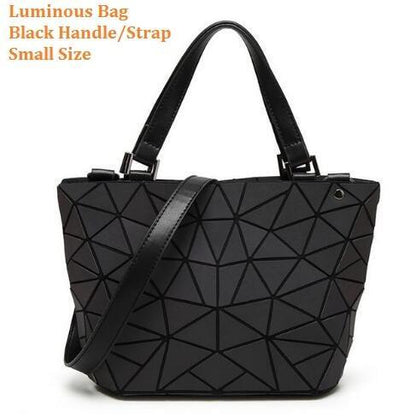 Multiple-Style Glow in Dark Premium Quality Designer Luminous Geometric Shoulder Handbag For Women