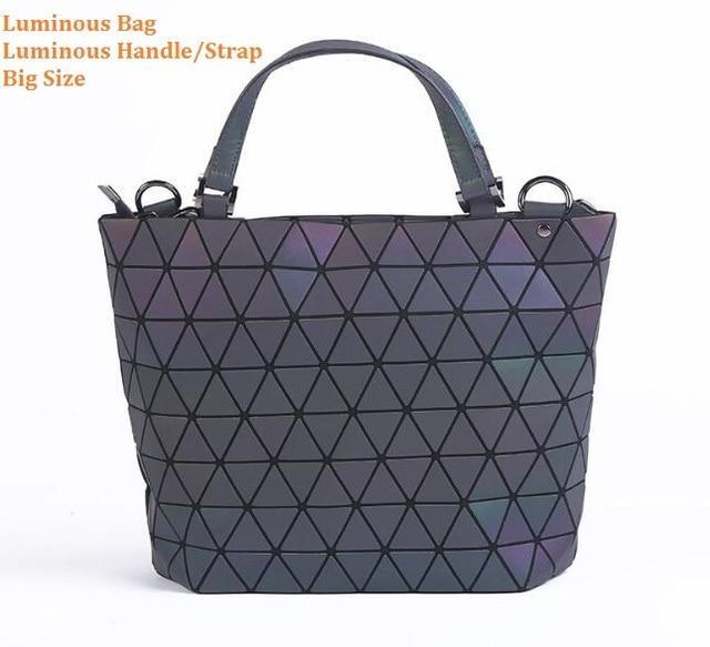 Multiple-Style Glow in Dark Premium Quality Designer Luminous Geometric Shoulder Handbag For Women