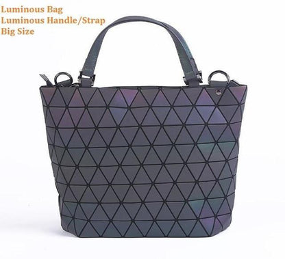 Multiple-Style Glow in Dark Premium Quality Designer Luminous Geometric Shoulder Handbag For Women