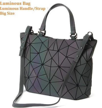 Multiple-Style Glow in Dark Premium Quality Designer Luminous Geometric Shoulder Handbag For Women