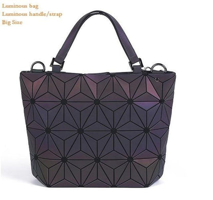 Multiple-Style Glow in Dark Premium Quality Designer Luminous Geometric Shoulder Handbag For Women