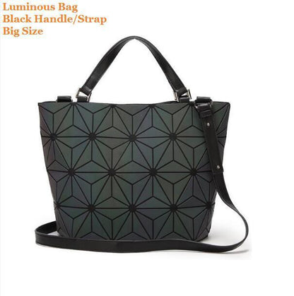 Multiple-Style Glow in Dark Premium Quality Designer Luminous Geometric Shoulder Handbag For Women