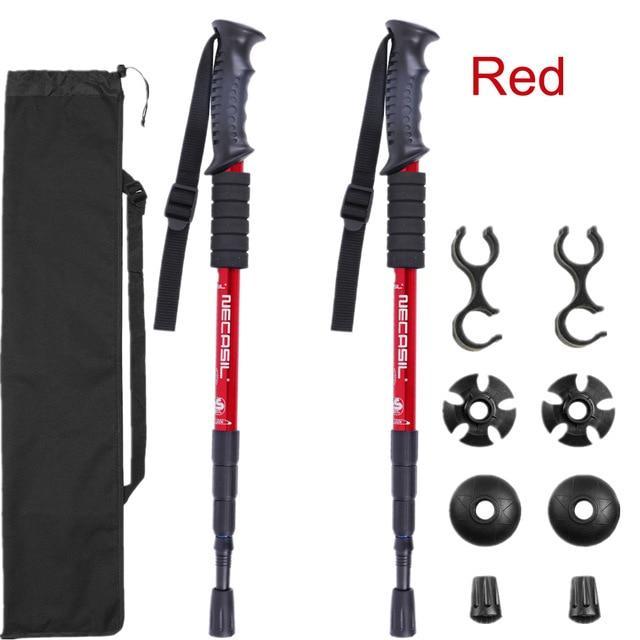 2pcs/lot Trekking Poles Hike Walking Stick Nordic Walking Cane