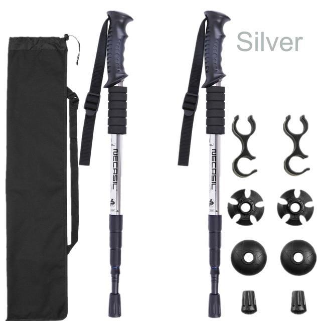 2pcs/lot Trekking Poles Hike Walking Stick Nordic Walking Cane