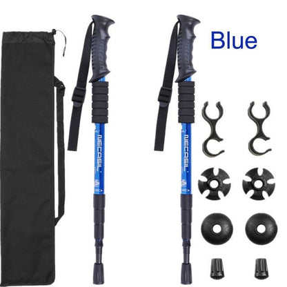 2pcs/lot Trekking Poles Hike Walking Stick Nordic Walking Cane