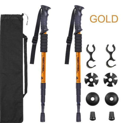 2pcs/lot Trekking Poles Hike Walking Stick Nordic Walking Cane