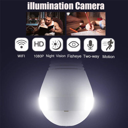 Home Security Wireless Surveillance Camera Light Bulb