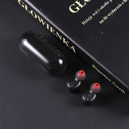 Auto Pairing Wireless Bluetooth 5.0 TWS Noise Cancelling Earbuds with Charging Case