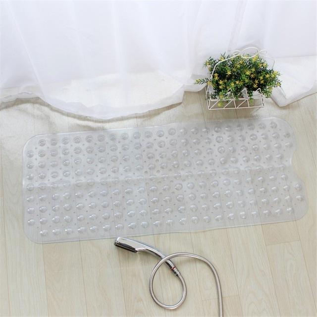 Anti-skid Bath Mat Soft Bathroom Massage Mat Suction Cup Non-slip Bathtub Carpet