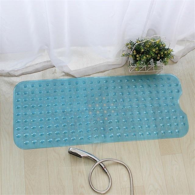 Anti-skid Bath Mat Soft Bathroom Massage Mat Suction Cup Non-slip Bathtub Carpet