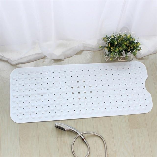 Anti-skid Bath Mat Soft Bathroom Massage Mat Suction Cup Non-slip Bathtub Carpet