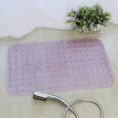 Anti-skid Bath Mat Soft Bathroom Massage Mat Suction Cup Non-slip Bathtub Carpet