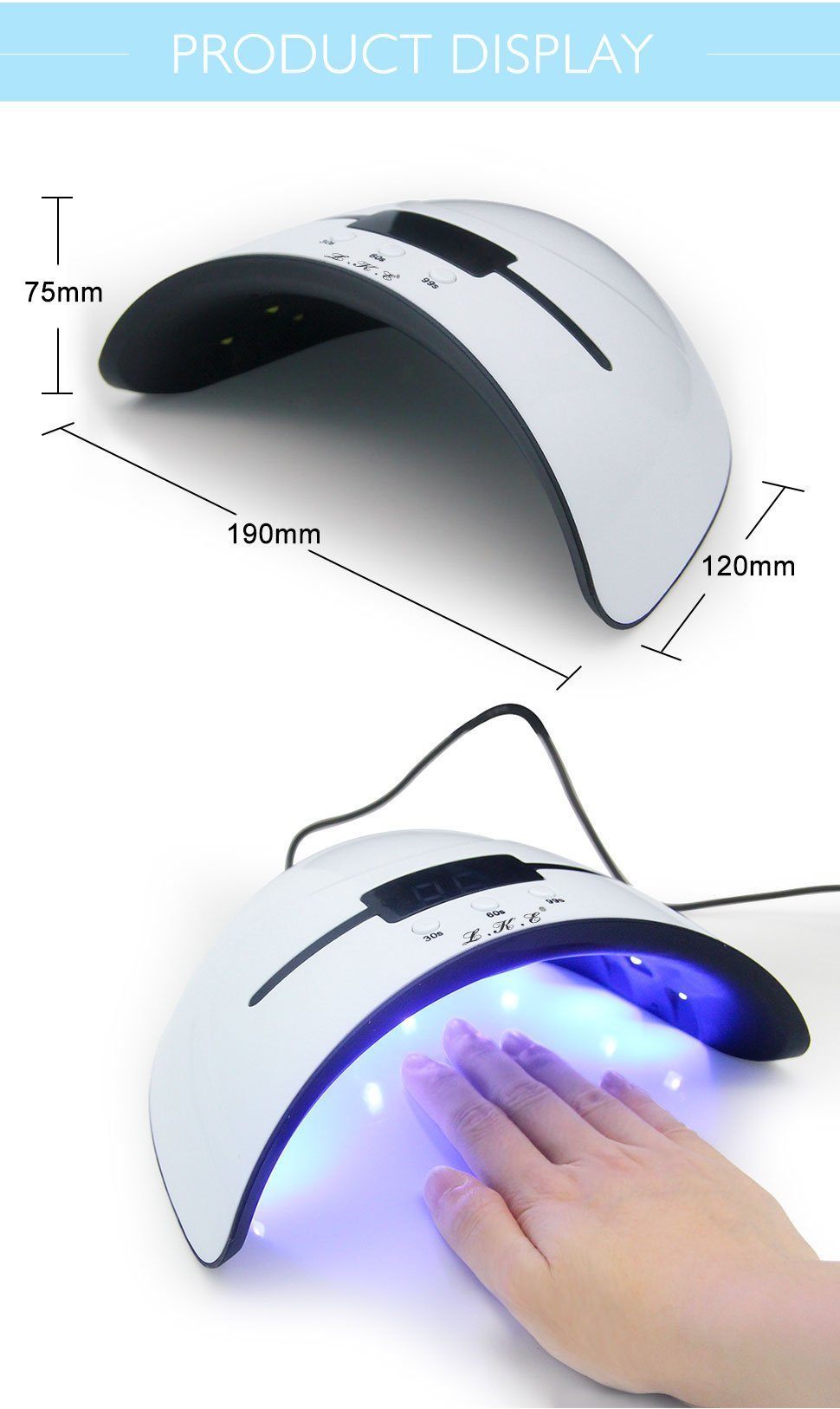 Smart UV Nail Lamp with Automatic Sensor