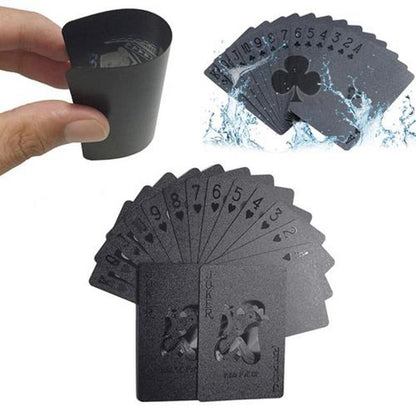 24K Black Diamond Playing Cards