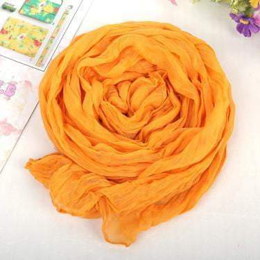 Fashion Casual Foulard All-match Solid Soft Cotton Long Scarf Women Scarves