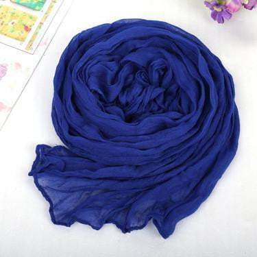 Fashion Casual Foulard All-match Solid Soft Cotton Long Scarf Women Scarves