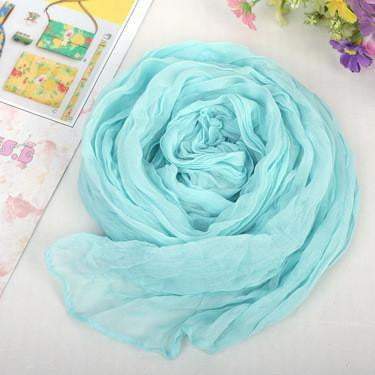 Fashion Casual Foulard All-match Solid Soft Cotton Long Scarf Women Scarves