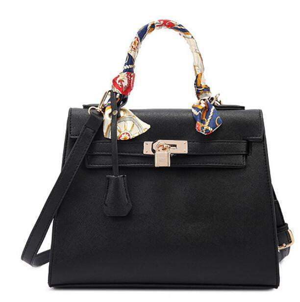 Women Messenger Bags Ladies Tote crossbody bag with scarf lock designer bolsas