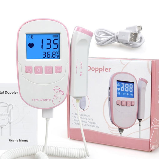 Portable Pocket Fetal Doppler Heart Monitor