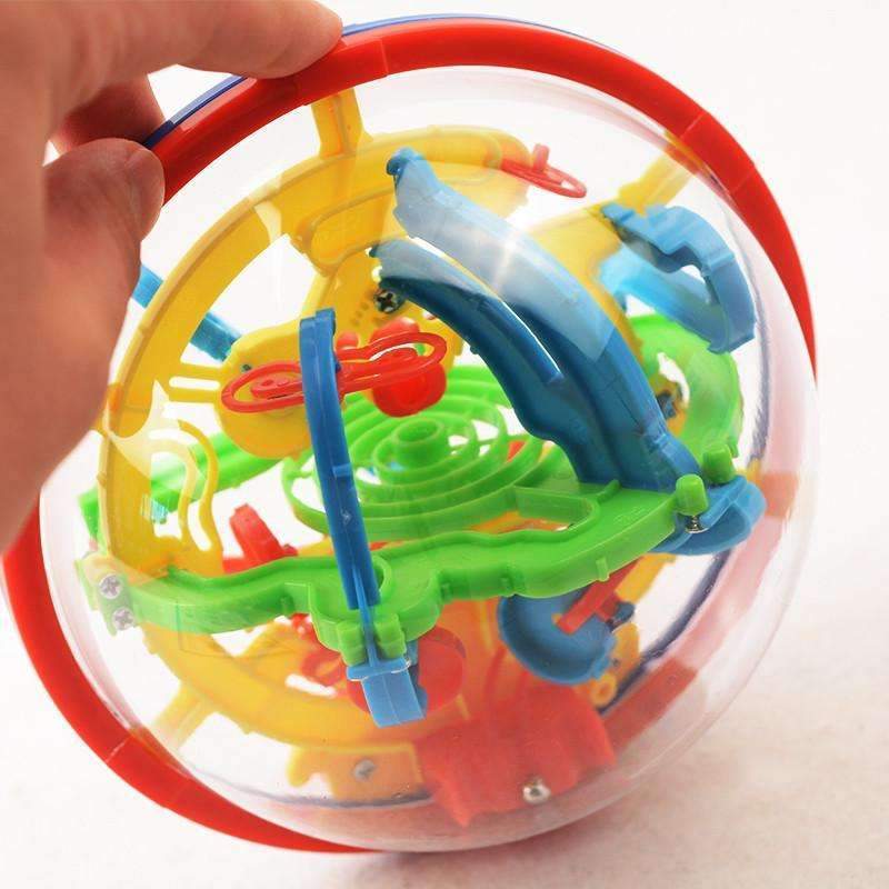 3D Maze Ball - Original Challenging 3D Labyrinth Contained Within A Sphere!