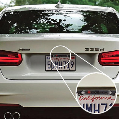 170° Camera License Plate Frame