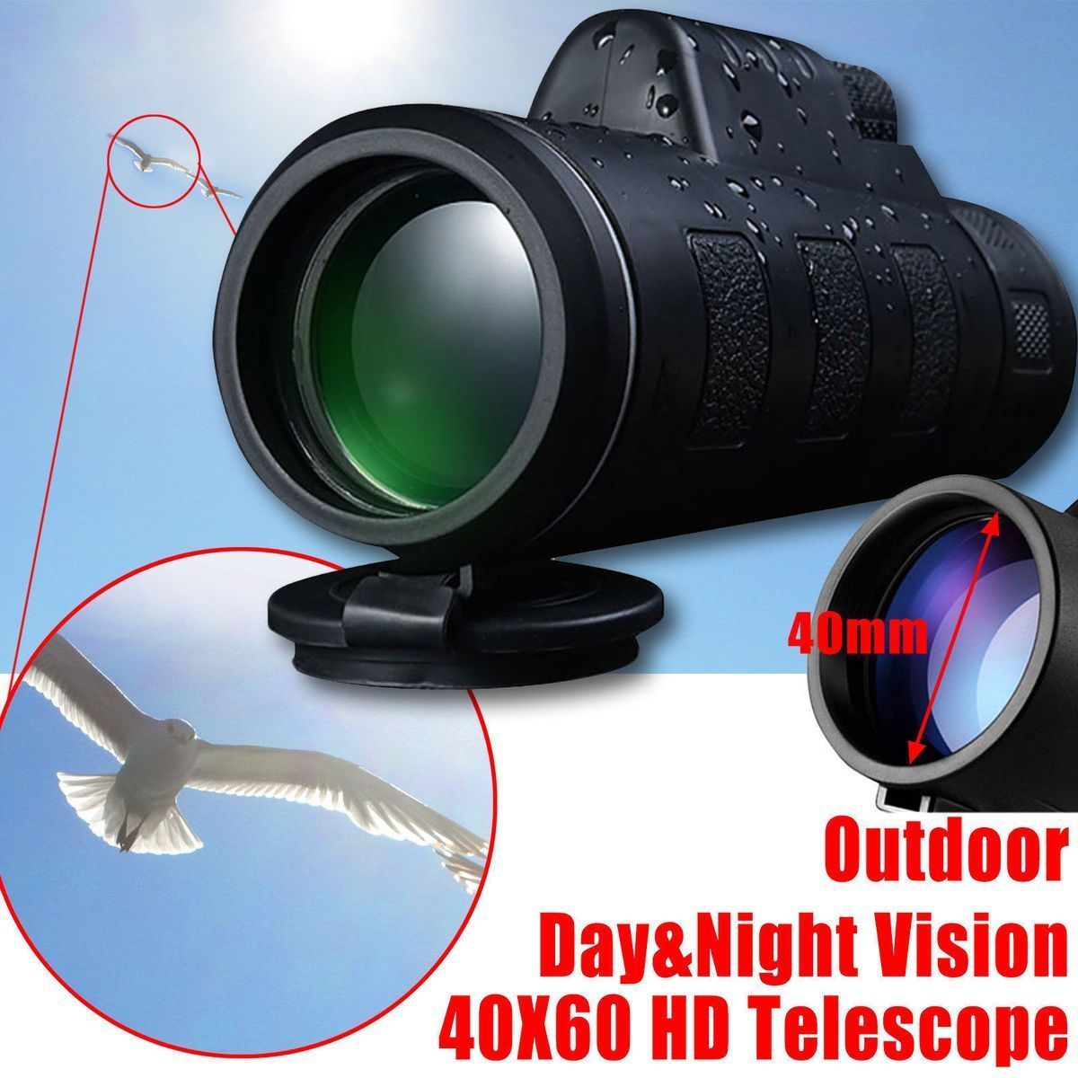 SuperZoom 40x Zoom Telephoto HD Camera Lens for iPhone, Samsung and Android Smartphones