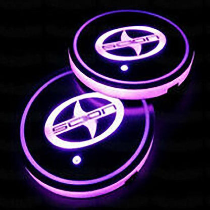 LED Logo Car Coasters