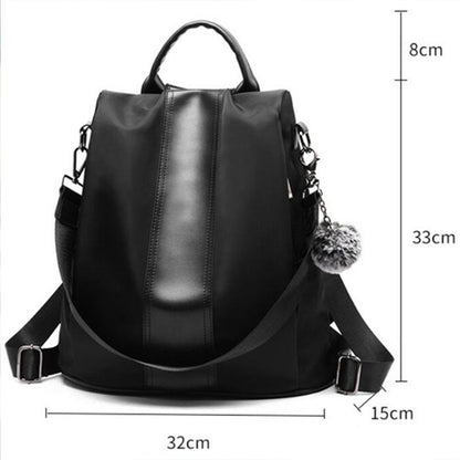 Women's Anti-theft Leather Backpack