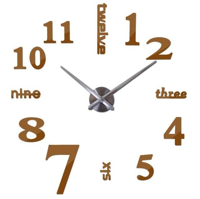 3d Large Wall Clock