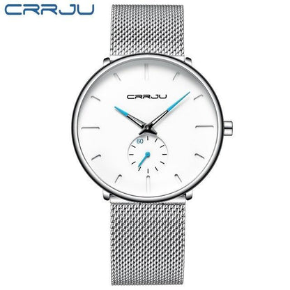Fashion Mens Watches Top Brand Luxury Quartz Watch Men Casual Slim Mesh Steel Waterproof Sport Watch Relogio Masculino