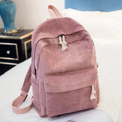 Pastel Corduroy Backpack