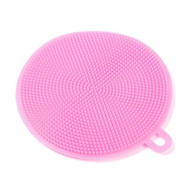 Multifunction Silicone Dish Bowl Scouring Pad Magic Wash Brushes Kitchen Pot Cleaning Washing Tool Kitchen Cleaning Brush