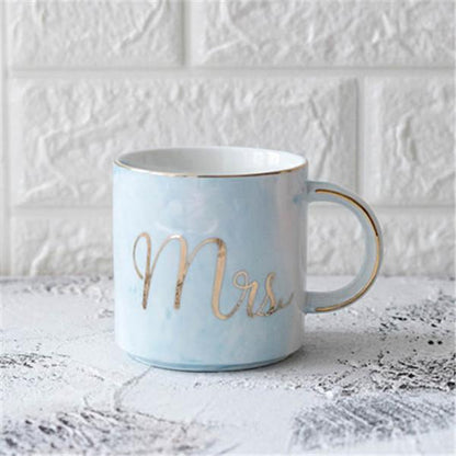 Mr & Mrs Marble Coffee Mugs