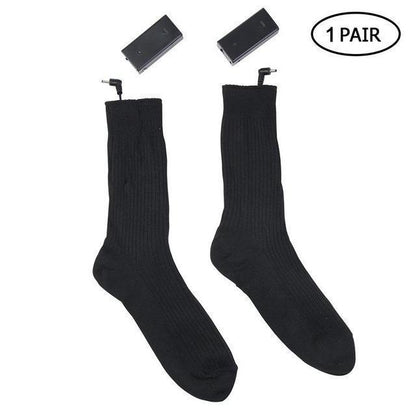 #1 Heated Socks Cotton Electric Thermal Warmer Winter Battery Socks