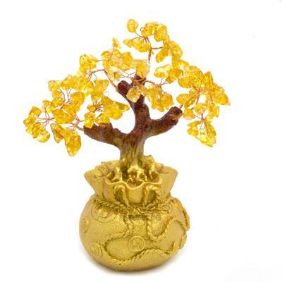 Feng Shui Citrine Money Tree Wealth Ornament