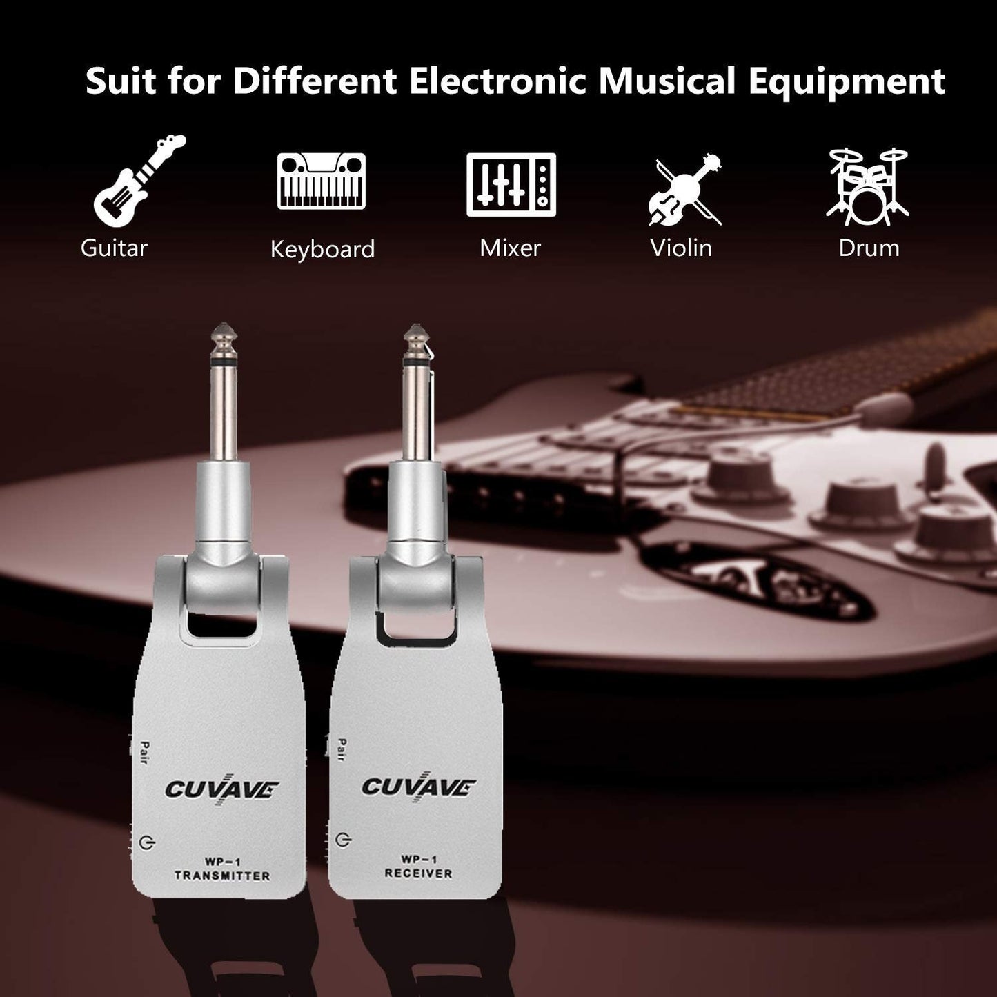 Wireless Guitar Transmitter & Receiver