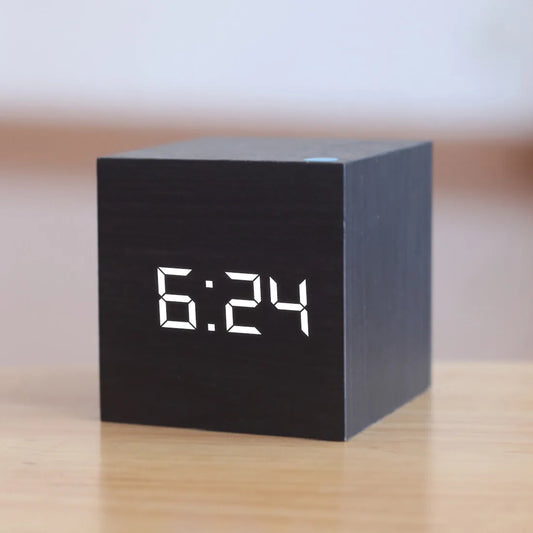 Modern Digital Wood Clock