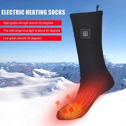 Revolutionary Heated Socks Cotton Electric Thermal Warmer Winter Battery Socks